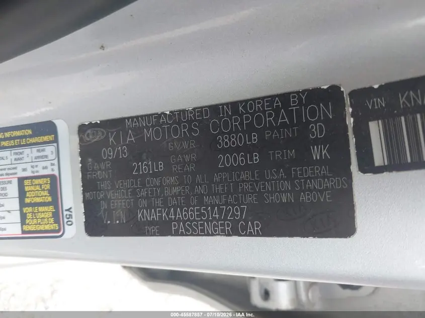 2014 KIA FORTE LX