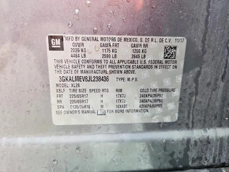 2018 GMC TERRAIN SLE  