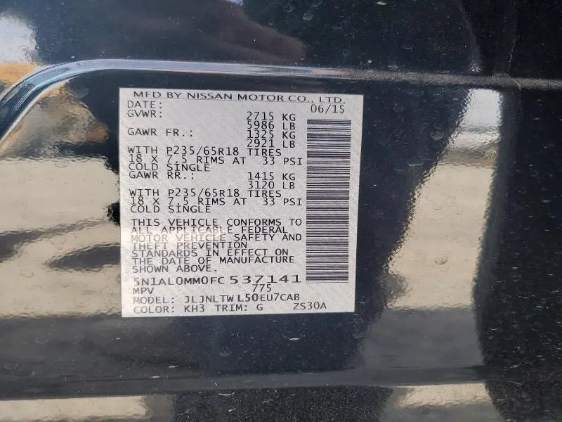2015 INFINITI QX60 BASE  