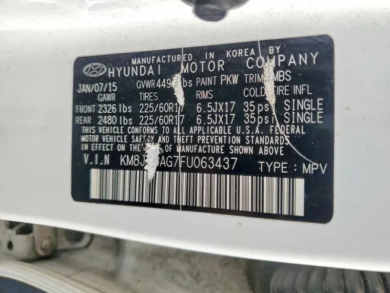 2015 HYUNDAI TUCSON SE  