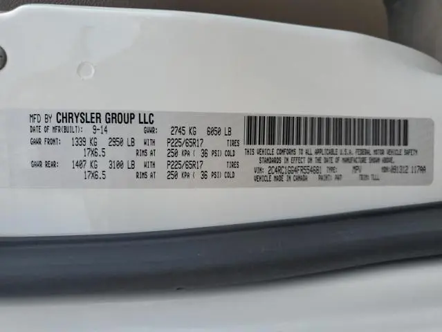 2015 CHRYSLER TOWN & COUNTRY LIMITED PLATINUM  