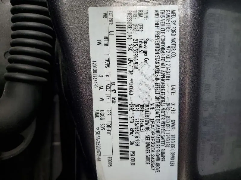 2013 FORD FOCUS SE  