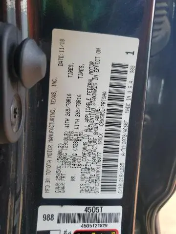 2019 TOYOTA TACOMA DOUBLE CAB  