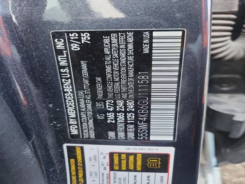 2016 MERCEDES-BENZ C 300 4MATIC  