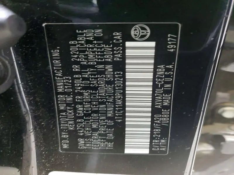 2023 TOYOTA CAMRY LE  