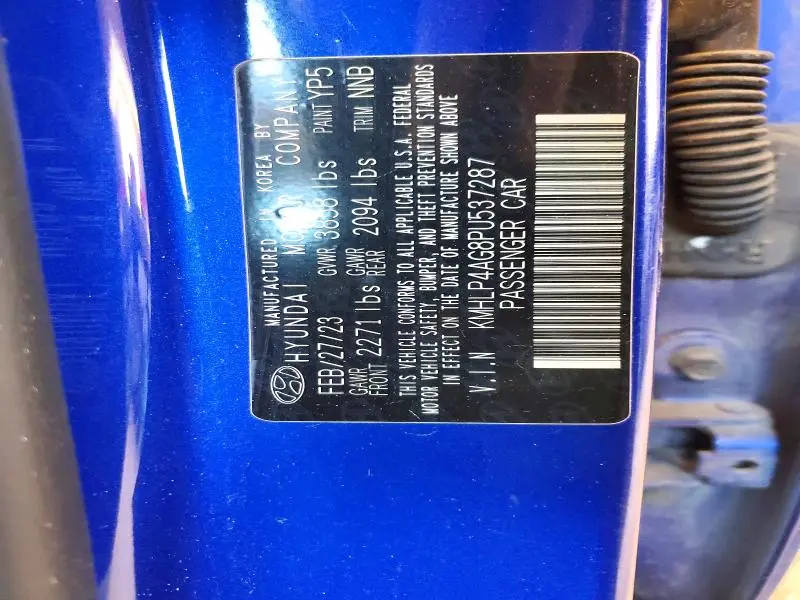2023 HYUNDAI ELANTRA LIMITED  