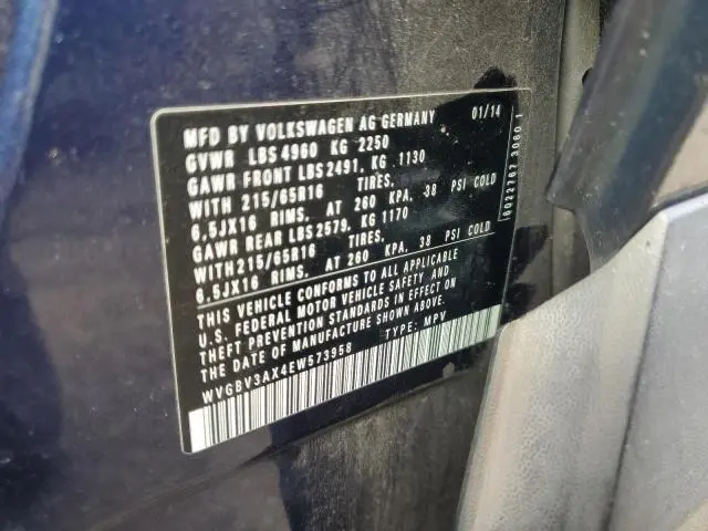 2014 VOLKSWAGEN TIGUAN S  