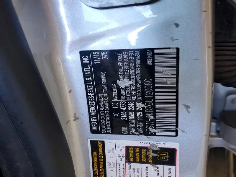 2016 MERCEDES-BENZ C 300 4MATIC  