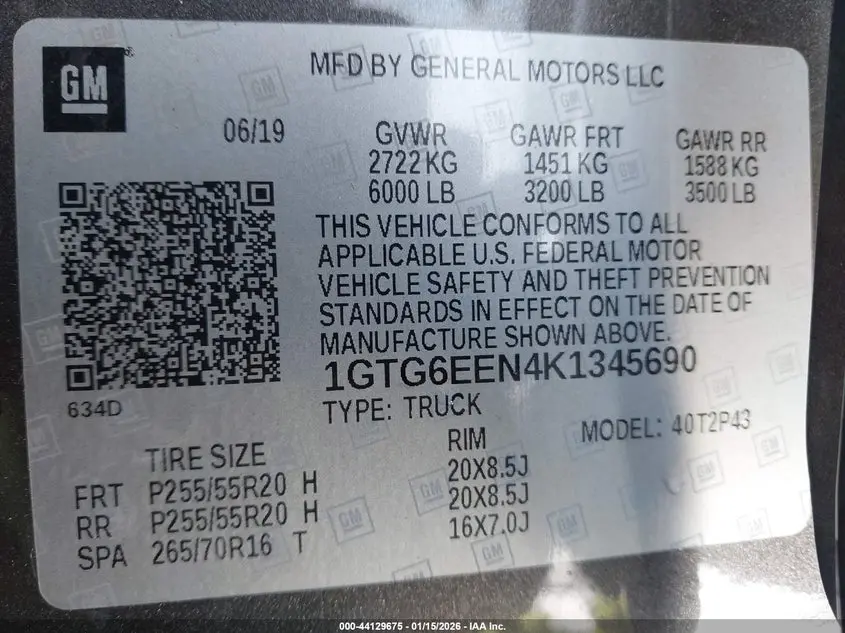 2019 GMC CANYON DENALI