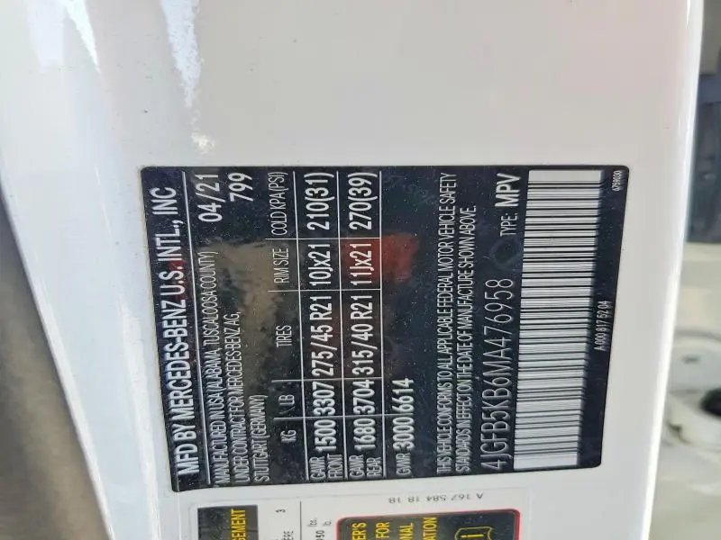 2021 MERCEDES-BENZ GLE 450 4MATIC  