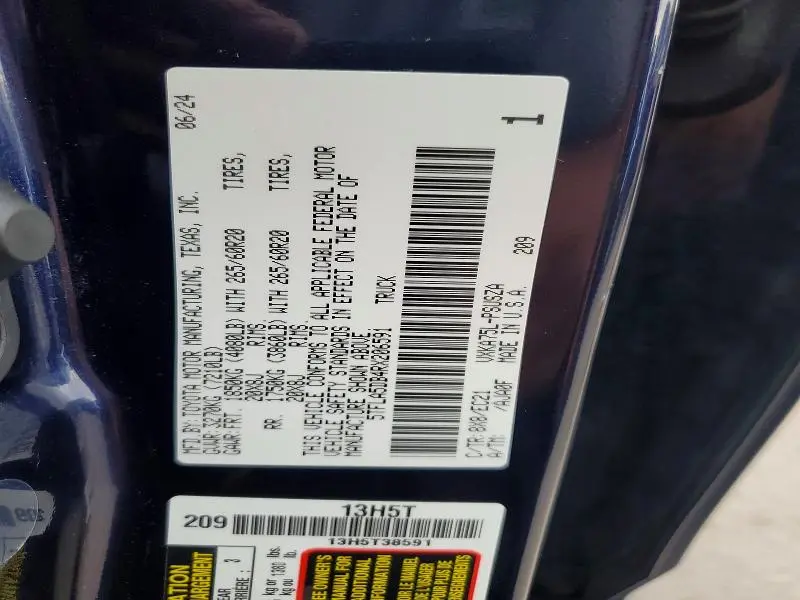 2024 TOYOTA TUNDRA CREWMAX  