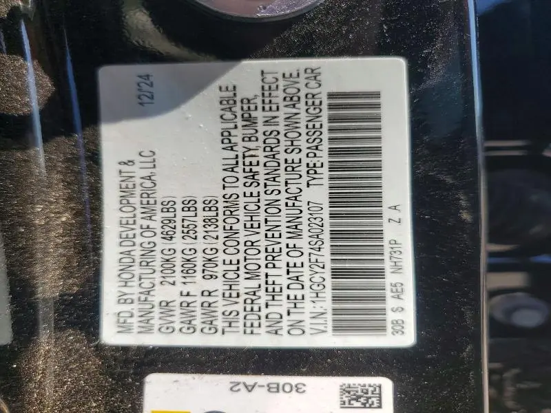 2025 HONDA ACCORD HYBRID SPORT-L  