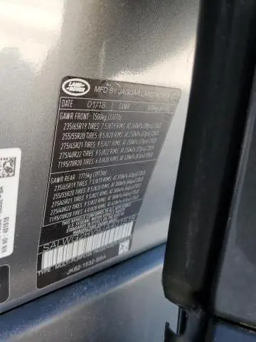 2018 LAND ROVER RANGE ROVER SPORT SE  