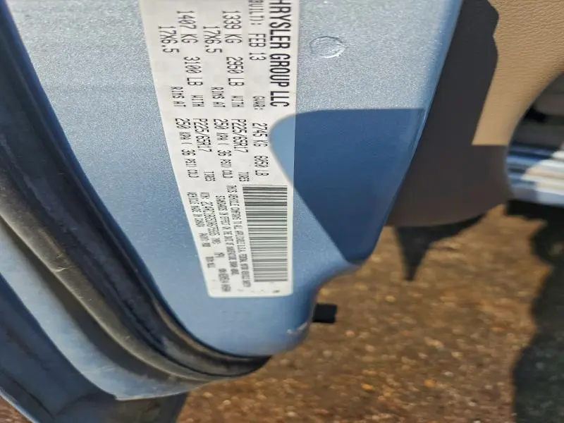 2013 CHRYSLER TOWN & COUNTRY TOURING  