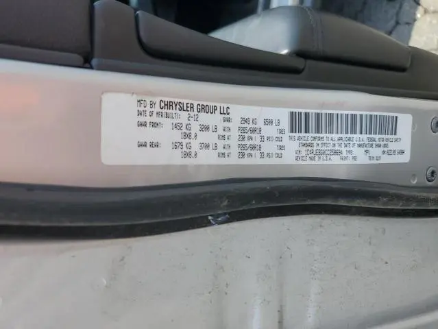 2012 JEEP GRAND CHEROKEE LIMITED  