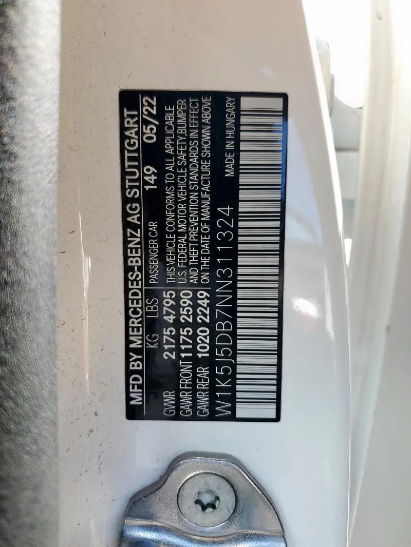 2022 MERCEDES-BENZ CLA 45 AMG  