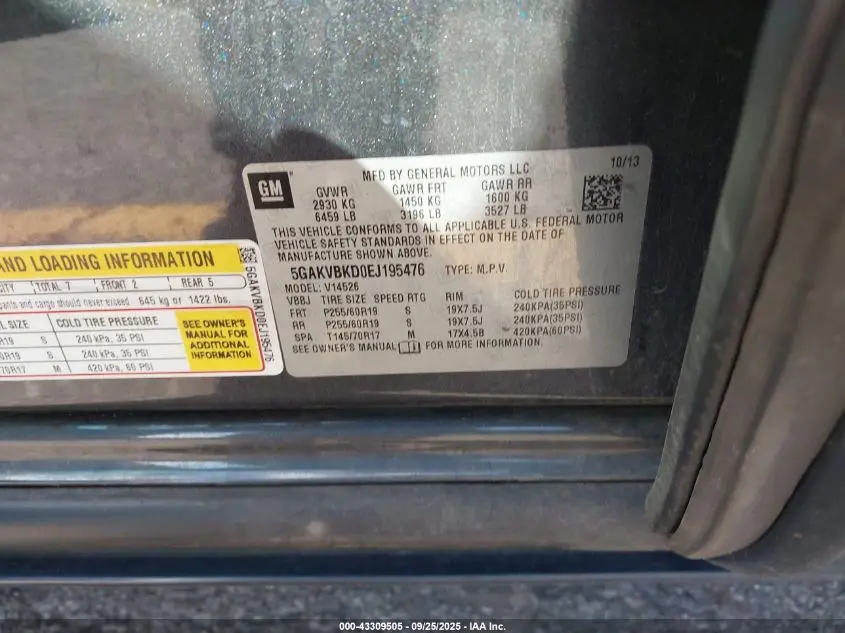 2014 BUICK ENCLAVE LEATHER