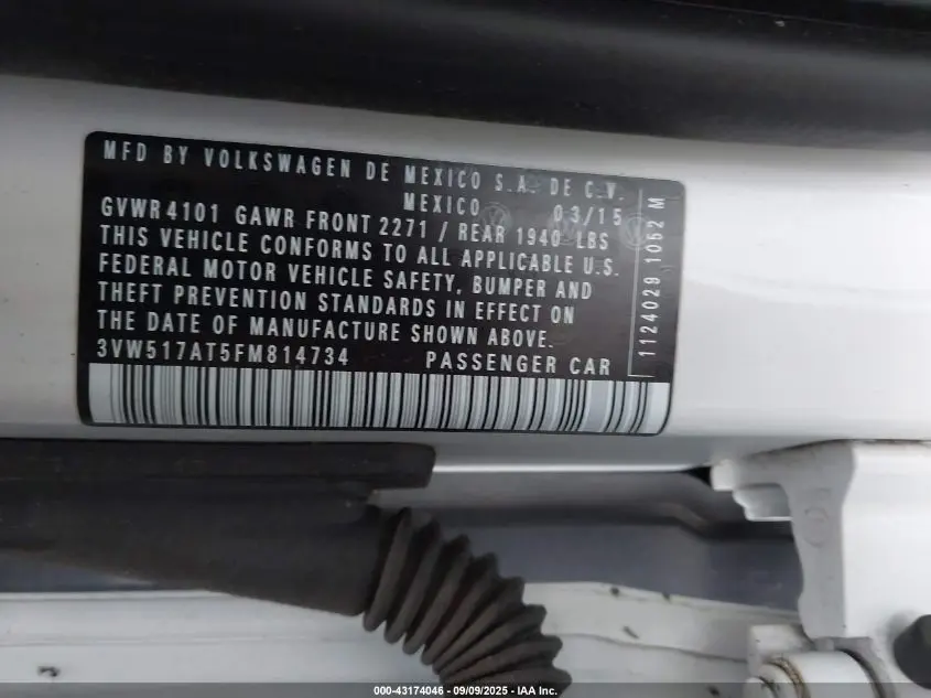 2015 VOLKSWAGEN BEETLE 1.8T