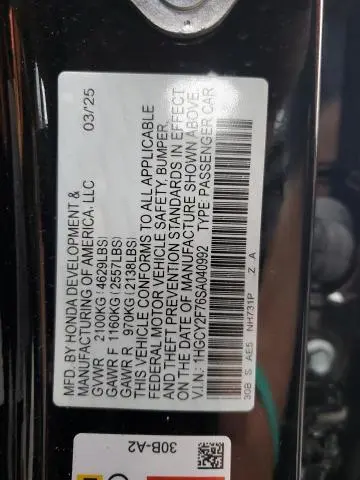 2025 HONDA ACCORD HYBRID SPORT-L  