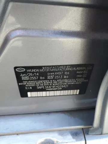 2015 HYUNDAI SONATA SPORT  