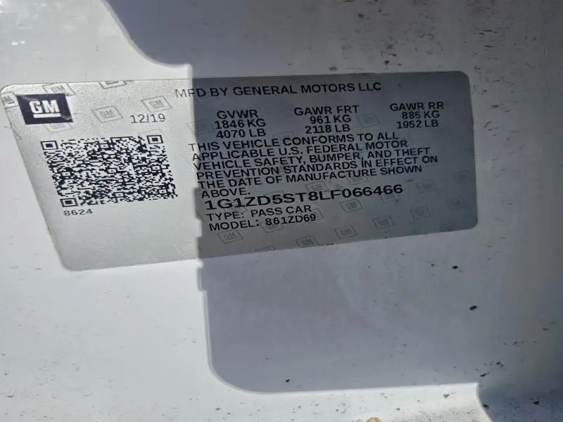2020 CHEVROLET MALIBU LT  