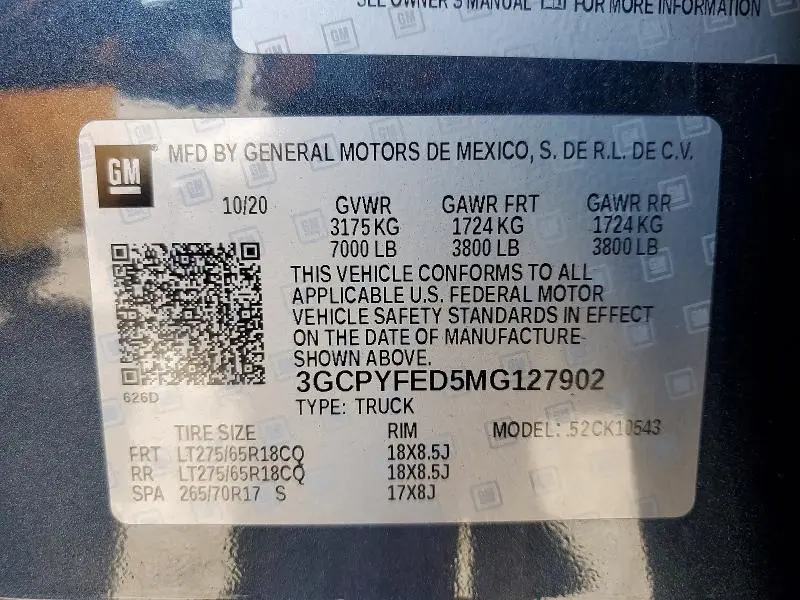 2021 CHEVROLET SILVERADO K1500 LT TRAIL BOSS  