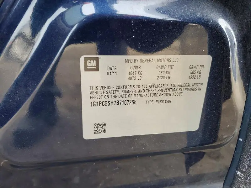 2011 CHEVROLET CRUZE LS  