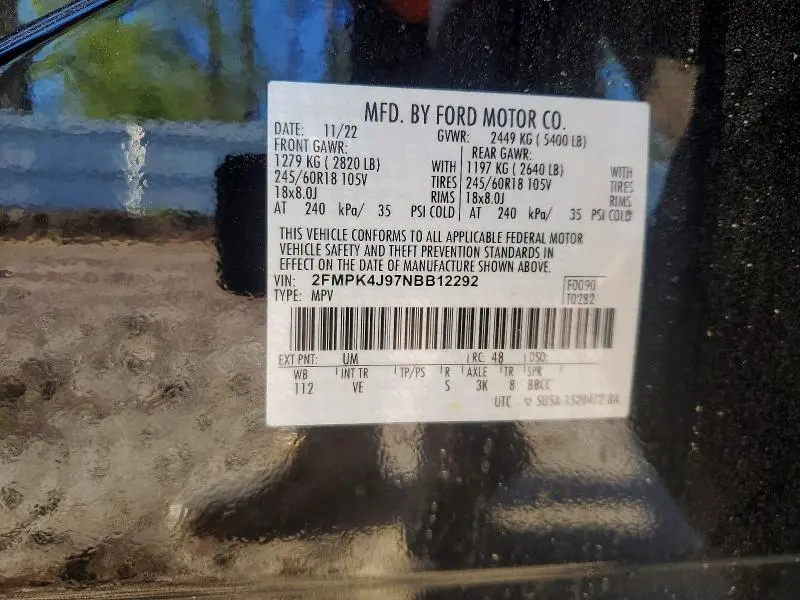 2022 FORD EDGE SEL  
