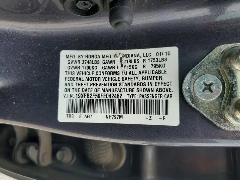 2015 HONDA CIVIC LX  