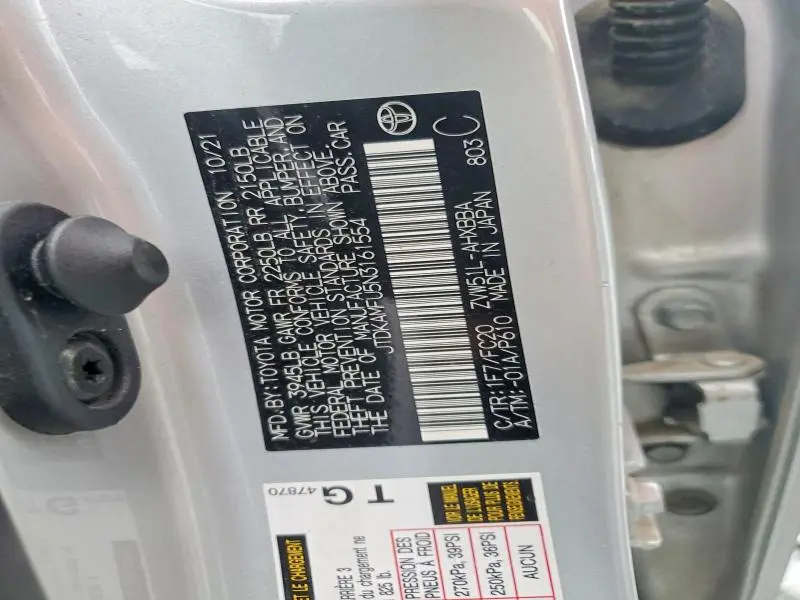 2022 TOYOTA PRIUS L ECO  