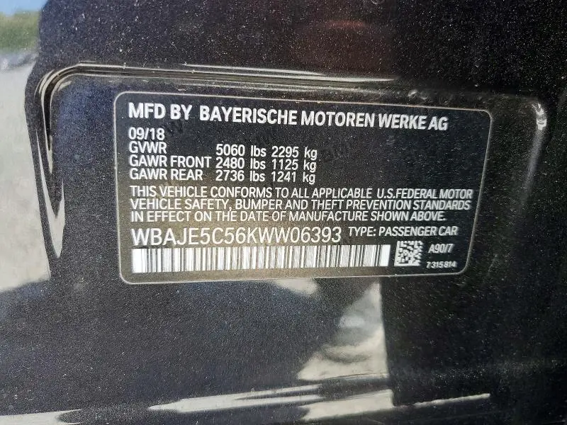 2019 BMW 540 I  
