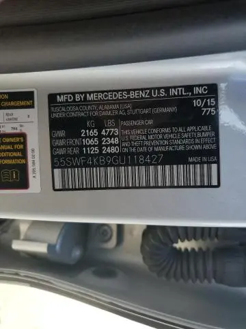 2016 MERCEDES-BENZ C 300 4MATIC  