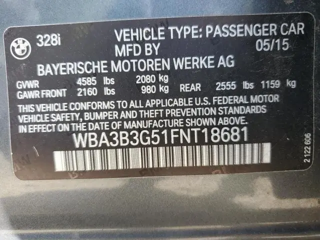 2015 BMW 328 XI  