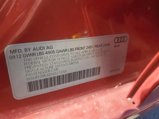 2013 AUDI A4 PREMIUM PLUS  