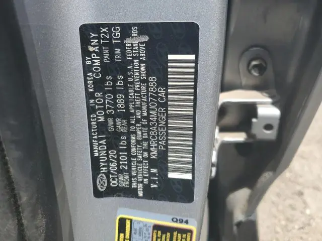 2021 HYUNDAI VENUE SEL  