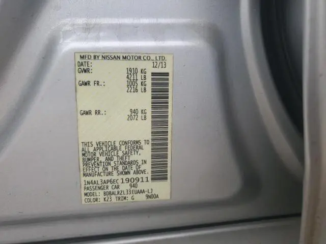 2014 NISSAN ALTIMA 2.5  