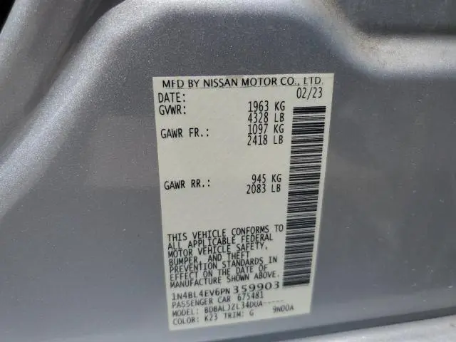 2023 NISSAN ALTIMA SL  