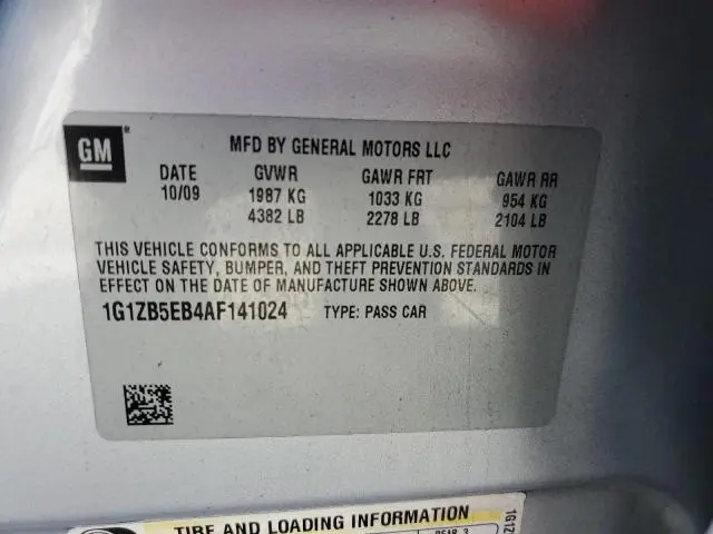2010 CHEVROLET MALIBU LS  