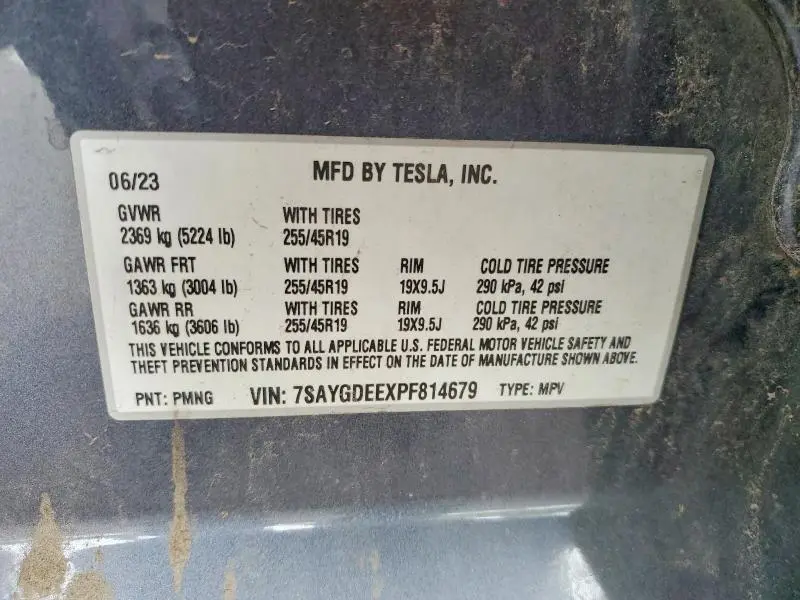 2023 TESLA MODEL Y   