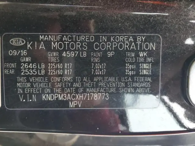 2017 KIA SPORTAGE LX