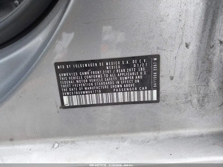 2021 VOLKSWAGEN JETTA  