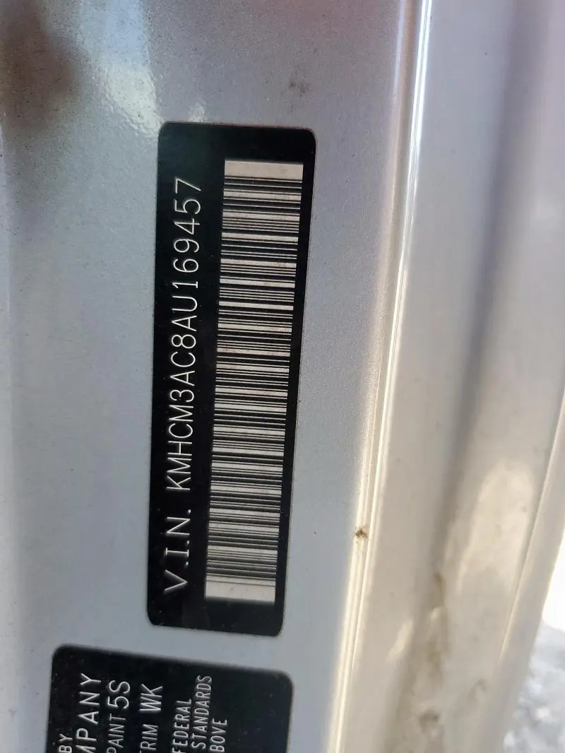 2010 HYUNDAI ACCENT BLUE  