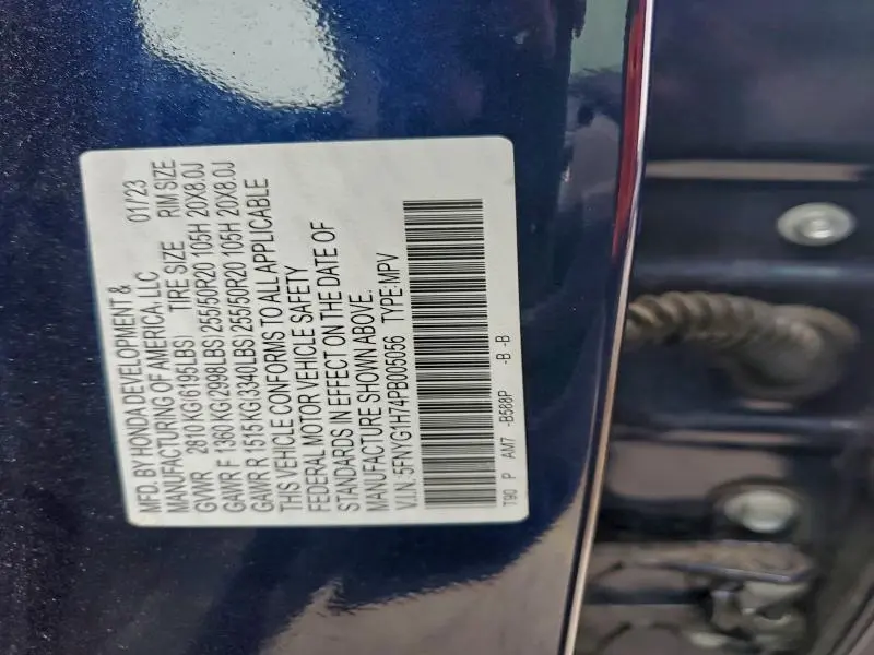 2023 HONDA PILOT TOURING  