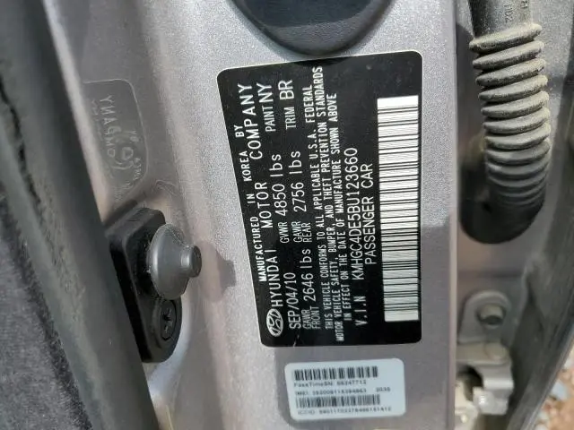 2011 HYUNDAI GENESIS 3.8L  