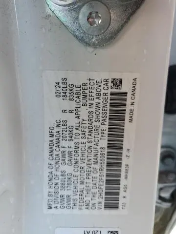 2024 HONDA CIVIC SPORT  