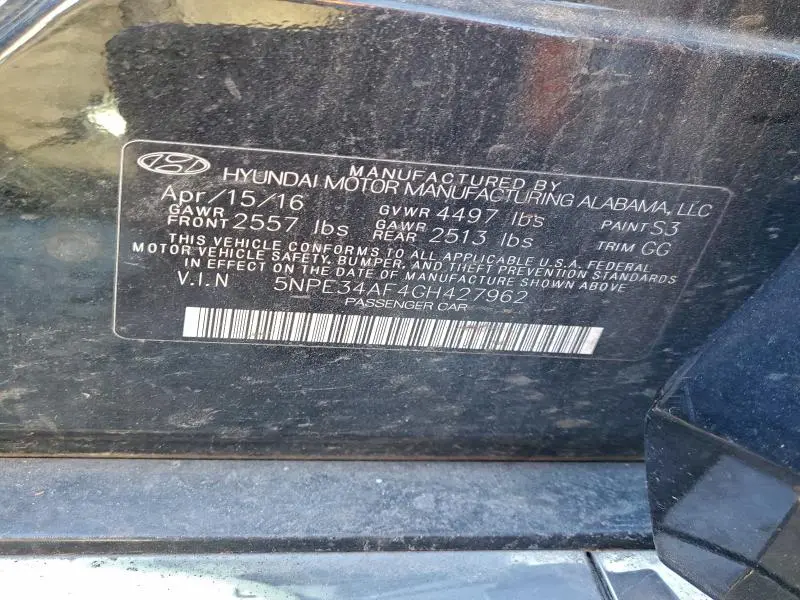 2016 HYUNDAI SONATA SPORT  