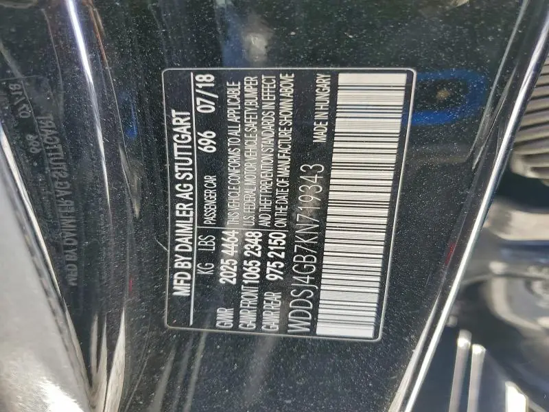 2019 MERCEDES-BENZ CLA 250 4MATIC  