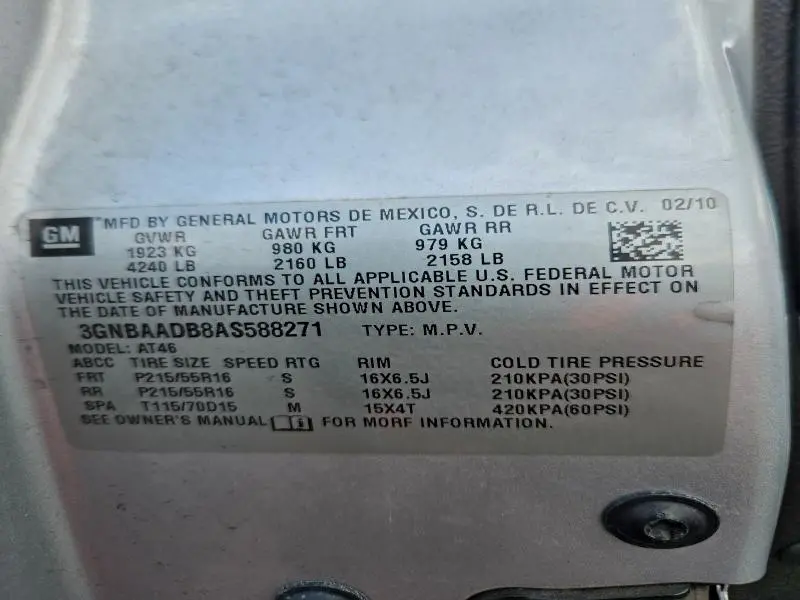 2010 CHEVROLET HHR LS  