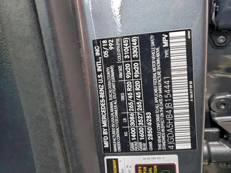 2018 MERCEDES-BENZ GLE 350 4MATIC  