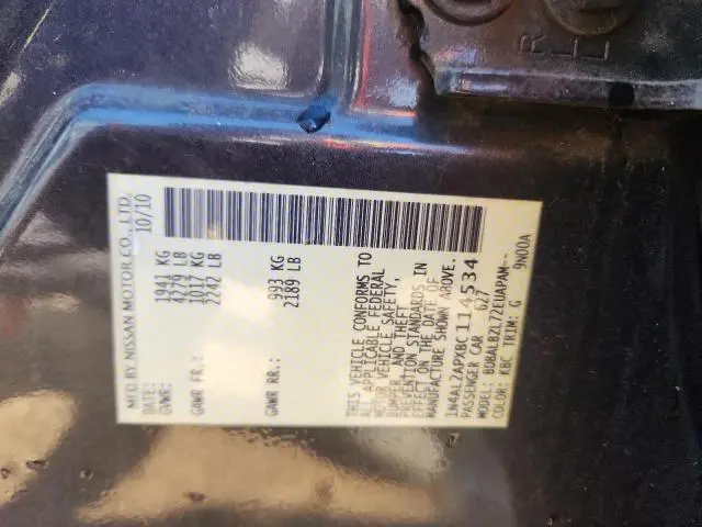 2011 NISSAN ALTIMA BASE  